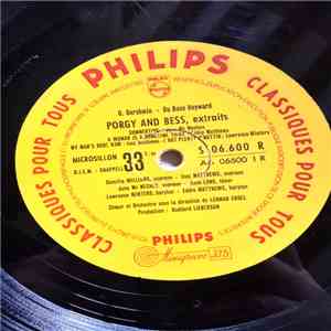 George Gershwin - Camilla Williams, Lawrence Winters - Porgy And Bess, extraits download free