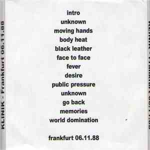 Klinik - Frankfurt - Live 1988.06.11 download free
