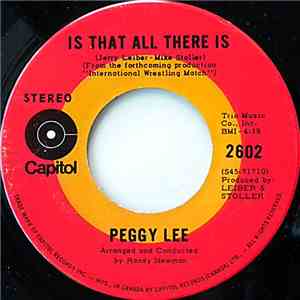 Peggy Lee - Is That All There Is download free