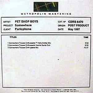 Pet Shop Boys - Somewhere download free