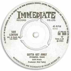 Van Lenton - Gotta Get Away / You Don't Care download free